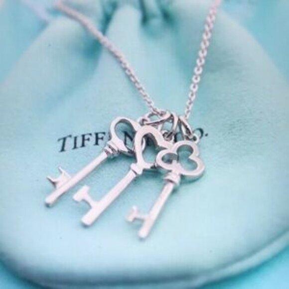 Tiffany & Co. Silver Key Necklace - Picture 2 of 7